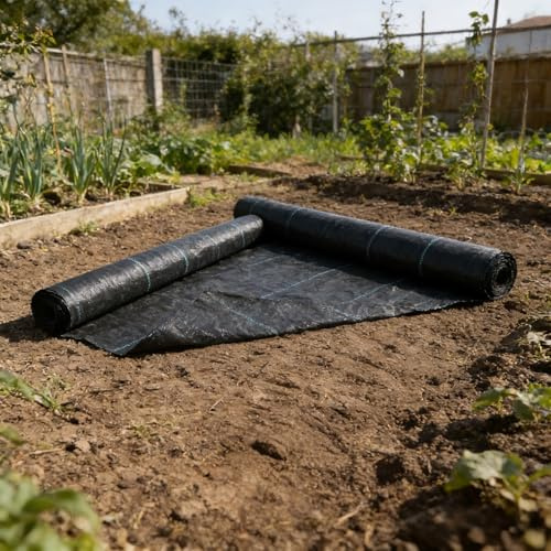 RCYONGQ Telo Pacciamatura Stabilizzazione Ai Raggi UV, Permeabile all'Acqua Telo Pacciamatura Barriere Contro Le Erbe Infestanti per Patio, Aiuole, Erba Artificiale, Prato, Vialetto(3x10m)