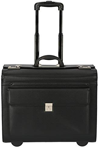 Dermata Pilotenkoffer 2-Rollen-Businesstrolley 50 cm schwarz
