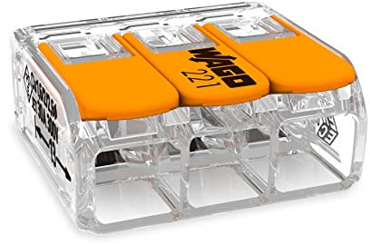 25 x Wago lever splice connector 221 Series 221-413 3 way terminal