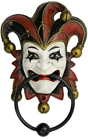 Pacific Giftware Narren-Türklopfer, Halloween-Dekoration, Wandskulptur, 20,3 cm hoch