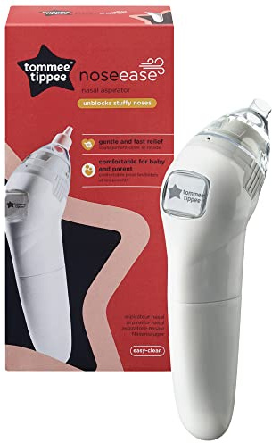 Tommee Tippee Aspiratore Nasale Elettrico per Neonati e Bambini Piccoli, Apparecchio per la Pulizia del Naso a Batteria per Alleviare la Congestione Nasale, 0 m+