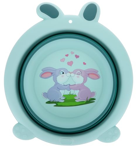 PRETYZOOM Zusammenklappbares Baby Waschbecken Tragbares Fußwaschbecken Kompaktes Babybecken Für Babypflege Und Reisen 13.39X12.20X3.94 Zoll
