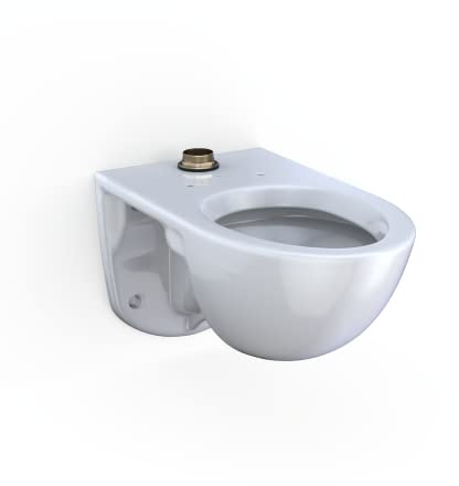 TOTO® TORNADO FLUSH® Commercial Flushometer Wall-Mounted Toilet, Elongated, Cotton White - CT728CU#01