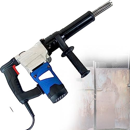 Hand-Nadelentroster Rostentfernungs-Reinigungsmaschine Entferner Schweißschlacken-Reiniger, Hochleistungs-Elektro-Nadelentroster, zur Entfernung von Rost, Schweißschlacken und Farbe,110V