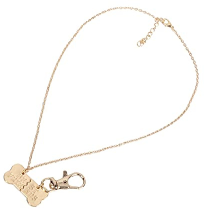 GLOGLOW Pet Owner Alloy Dog Bone Necklace Splicing Set for Cat and Dog Lover, Made of Rust-Resistant Material, Ideal for Commemoration and Photography (#4)