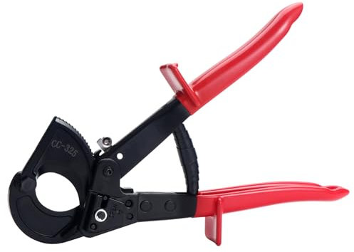 HSEAMALL Coupe-câble à cliquet robuste pour coupe-câble en aluminium et cuivre jusqu'à 240 mm²