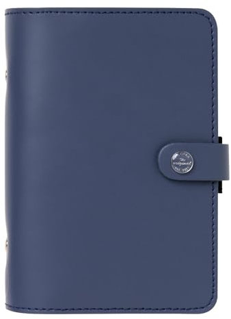 Filofax The Original Organizer, persönliche Größe, Mitternachtsblau - Leder, Sechs Ringe, Wochenansicht, Kalender, Terminplaner, mehrsprachig, 2025 (C022600-25)