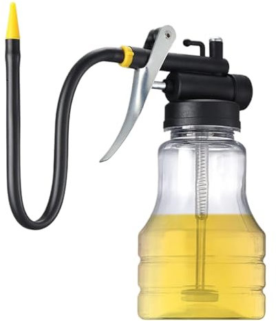 Tool Oiler, Oil Can,Grease Can Bottle with Pump | High Pressure Transparent Oiler, 250ml Manual Oiling Bottle for Car Lubrication Needs