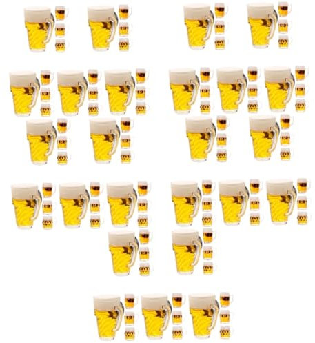 Garneck 5 Ensembles Pendentif Verre À Bière Chope De Bière Artificielle Ornements De Gâteau De Fête Modèles De Gobelets À Bière Décorations De Chopes À Bière Plastique 4 Pièces * 5
