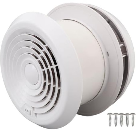 12 V RV-Abluftventilator, RV-Dach-Abluftventilator, Vielseitig, Hochwertiges ABS-Material, Alterungsbeständig, beständig, Einstellbare Windeinstellungen für Anhänger,