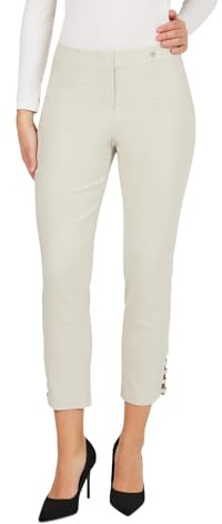 Robell Pantalón de Mujer Lena 09 7/8, Tejido elástico, Dobladillo Moderno | Pantalón de mujer Robell Lena 09 7/8: dobladillo moderno. Diseño cómodo y versátil para el día a día, el trabajo y el ocio.