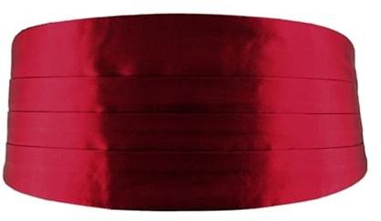 UALXPAO Kummerbund Herren-Kummerbund for Smoking-Anzüge und als Statement for Damen und Herren. Kummerbund, elegantes Accessoire for formelle Kleidung(Red)