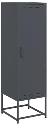 HEFZGDB Highboard Anthrazit 36x39x123 cm Stahl Küchenbuffet Buffetschrank Küche Küchenschränke Mehrzweckschrank für Wohnstube Speisesaal Dessert Shop Küche