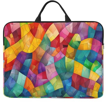 Mosaic Color Chart Printed Laptop Sleeve 16.5 * 12.2, Business and Casual Dual use, Suitable for Some laptops