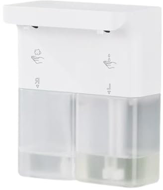 ZBDZSW - Dispenser automatico per sapone liquido per lavastoviglie a doppia testa in schiuma gel disinfettante per le mani da appendere alla parete