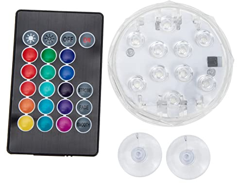 VINTORKY Led Sumergible Con Control Remoto Rgb Para Piscina y Acuario Luces Led Impermeables Con Colores Cambiantes y Efecto Para Decoración Subacuática
