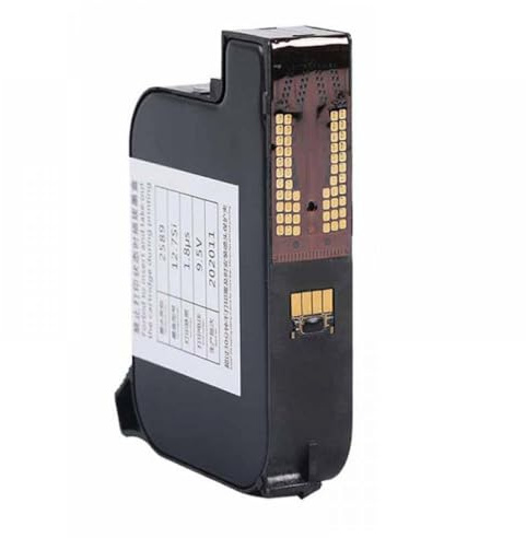 ELUPNMF Cartouche d'encre Rechargeable 2588 Compatible avec imprimante à Jet d'encre Portable, 12.7mm, TIJ, solvant, séchage Rapide, Encre Non chiffrée, Noir, Rouge, Bleu, IQ800, 1 pièce(1PCS Yellow)