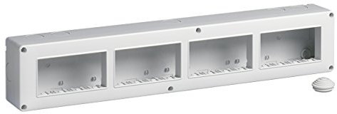 Vimar Plana Scatole di superficie – Scatola ip40 16 modulo 4 x 4 orizzontale Serie piatto