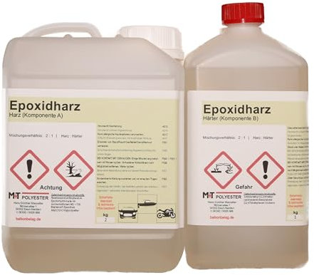 3 kg Epoxidharz-2K Gießharz Rissharz Laminierharz Estrich Risse UV-Stabilisiert