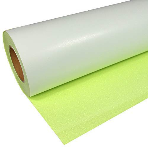 Stahls® 33,26€/m² CAD-CUT® Glitter Flexfolie 936 Fluo Yellow 50cm x 1m Bügelfolie Flex Folie
