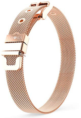 THIORA® - Mesh Armband Damen | Große Auswahl Charms | Premium Edelstahl veredelt | Charmband