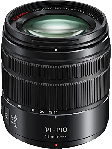 Panasonic LUMIX high magnification zoom lens Micro Four Thirds G VARIO / 14-140mm / F3.5-5.6IIASPH. / POWER O.I.S. Black H-FSA14140