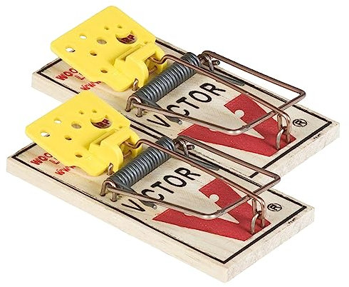 PROTECT EXPERT Pièges À Souris - Lot de 2 Tapettes à souris préappâtées - Rapide, Précis, Et Faciles A Utiliser - Tapettes bois FSC - Armement facile - Réutilisable SOUTAP2N