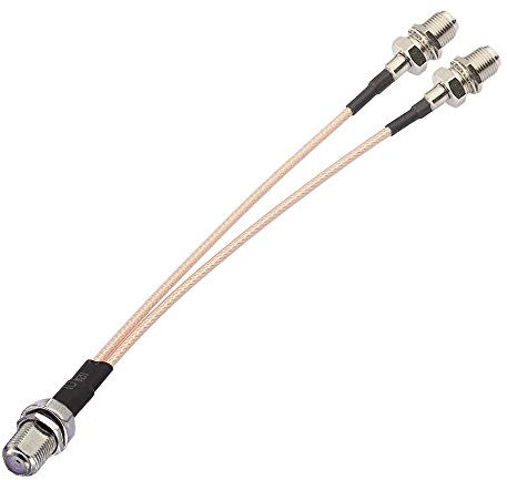 RedYutou F-Type RG6 Splitter - F Female to F Dual Female 3 Way Splitter Cable - 15cm (6 inch) TV & Satellite Adaptation