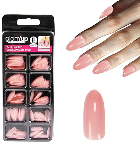 Glam'Up Paris - Faux Ongles Amande Roses N°174-100 pcs