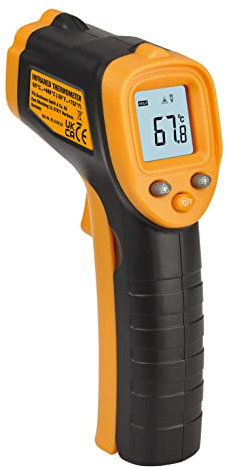 TFA Dostmann termometro digitale a infrarossi Ray Light, 31.1143.13, termometro da cucina, misurazione laser della temperatura, -50°C - +400°C, per forno per pizza, forno a legna