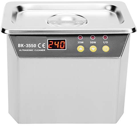 Nettoyeur à Ultrasons Machine à Laver à Ultrasons Haute Puissance pour Bijoux Montres Bagues BK-3550 0,8 L (Prise UE 220V)