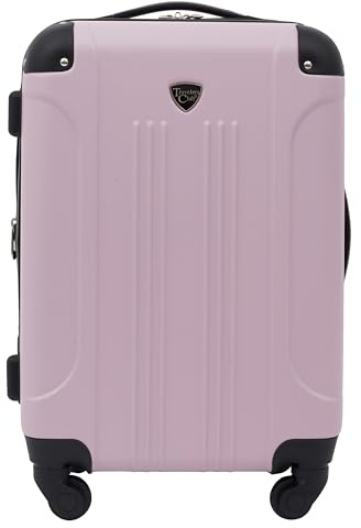 Travelers Club Chicago Hardside Expandable Spinner Luggages, Lilac, 20 Carry-on, Chicago Hardside Expandable Spinner Luggages
