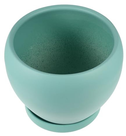 BESPORTBLE Keramik-blumentopf Mit Ablageschale Abflussloch Für Optimalen Luftaustausch Für Innen Und Außenbereich Geeignet Für Sukkulenten Bonsai Und Gartenpflanzen