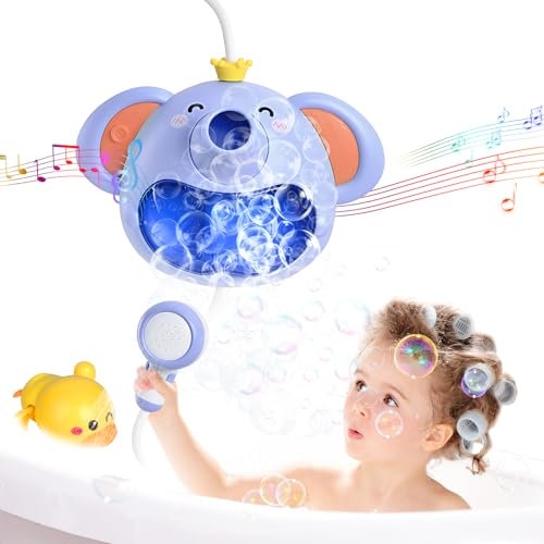 Jouet de Bain éléphant pour bébé à partir de 1, 2, 3, 4, 5, 6 Ans - Jouet d'eau - Cadeau pour garçons et Filles