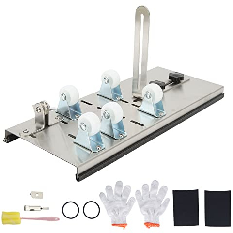 Aladeno Cortador de Vidrio Ajustable Preciso Eficiente Práctico Cortador de Botellas de Vidrio Kit de Corte de Vidrio de Aleación de Aluminio para Botellas Cortadas Vino Cerveza