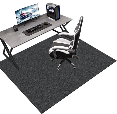 Alfombra Silla Gaming | Alfombrilla para Silla de Oficina | Alfombra Silla Ruedas | Alfombrilla de Suelo Duro para Escritorio | Oficina Protector de Suelo para Suelos de Madera Dura 120 x 140 cm