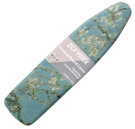 ZCFYGDX William Morris Prints Ironing Board Cover 3 Nylon Buckle Fastening Easy to Install Iron Decor Covers Standard with Elastic Edge Scorch Resistant Protective Covers for Iron Board 17x49 Inch