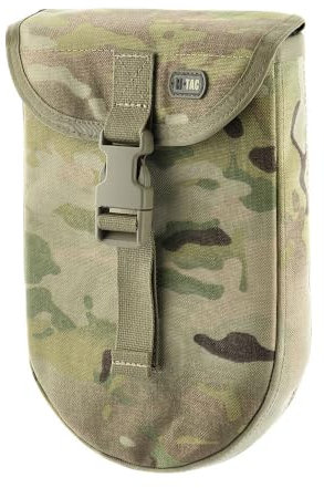 M-Tac Sac Molle pour bêche pliable – Sac Cordura 500D avec fermeture rapide, étui tactique pour plate, sac à dos et sangle pour un transport sûr, Multicam