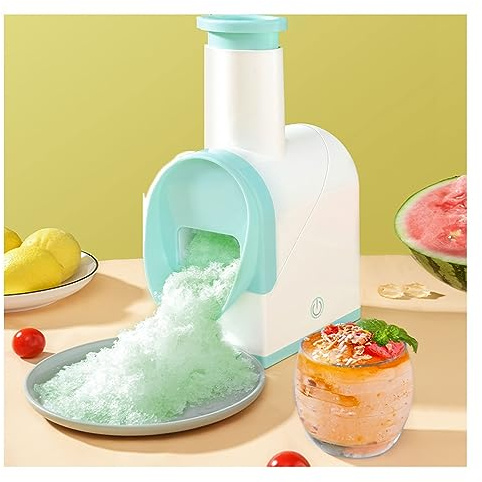 Rasierte Eismaschine, Klein Elektrisch Ice Crusher Slush Maschine, Eisrasierer für Cocktails, Tragbare Slushie Maschinen Schneekegel Maschine, BPA Frei für Zuhause Draußen, USB Aufladen Ice Crusher