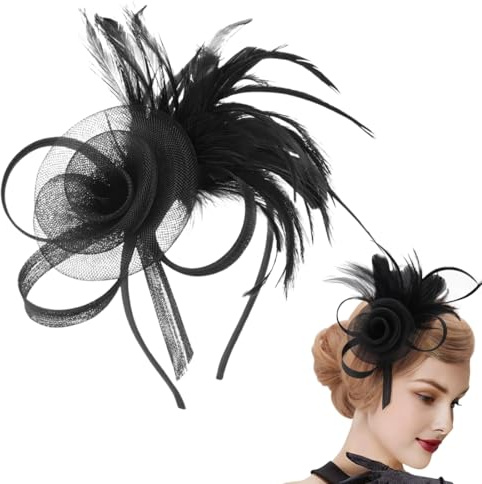 Tomedeks Black fascinators for women, Fascinators for weddings, Fascinators for women