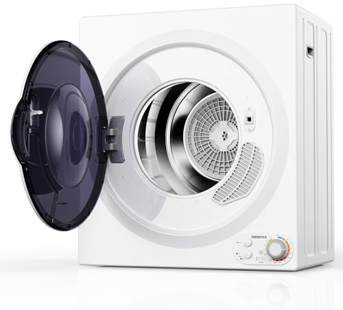 5kg Vented Tumble Dryer, 1400W Compact Vented Tumble Dryer, Rapid Heating, 5 Auto Drying Modes, Stainless Steel Tub & Overheat Protection, White