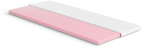 Meisterschlaf Surmatelas en mousse à froid 120 x 200 cm, fermeté moyenne et respirant, RG 45, Oeko-Tex® Standard 100, housse en jersey lavable, pour lit à sommier tapissier, matelas et canapé-lit