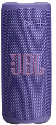 JBL Grip, Speaker Bluetooth Compatto, JBL Pro Sound con AI Sound Boost, IP68 Resistente ad Acqua e Polvere, Luce Ambientale, 14 Ore di Autonomia, Auracast Multi-Speaker, App JBL Portable, Viola