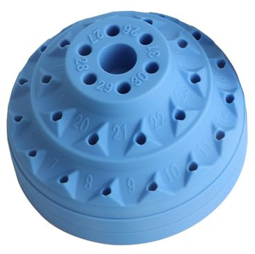 Efficient Rotating Tool Storage Solution for DIYer Enthusiasts 20 Hole Burr Storage Box for Rotary Bit Drill Bit Holder