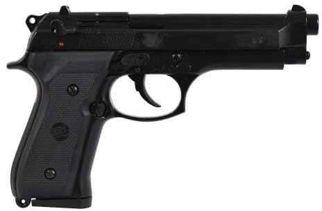 Scacciacani Pistola a Salve BRUNI Beretta 92 Cal.9 Pak | Top Firing | Nera