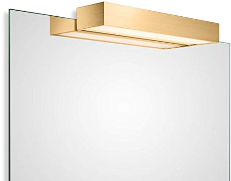 LED Spiegelleuchte BOX 1-40 N LED, 20,6W, 3000K, 3100lm, IP44, Gold matt 24 Karat