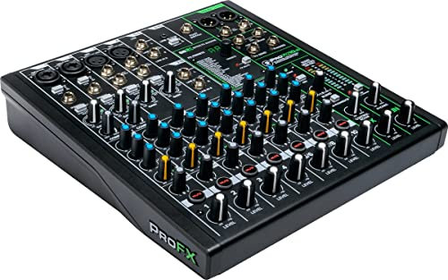 MACKIE Profx10V3 Mixer con Effetti Professionale a 10 Canali con USB