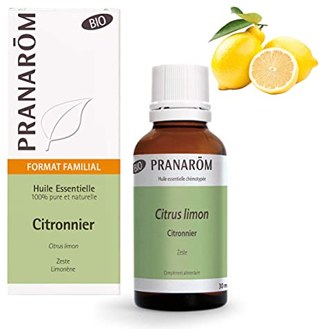 PRANARÔM Aceite Esencial de Limón BIO – Facilita la Digestión – 100% Puro e Integral – Aceite Esencial Quimiotipado HECT – 30 ml