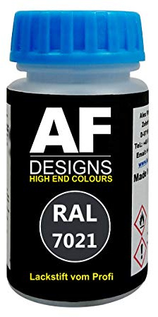 Alex Flittner Designs Lackstift RAL 7021 Schwarzgrau stumpfmatt 50ml schnelltrocknend Acryl