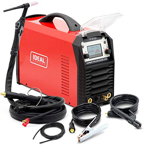 Ideal™ Expert TIG 220 AC/DC Pulse LCD WIG/TIG AC/DC Puls 220A Soldadora Inverter Aluminio Acero Inoxidable Machine